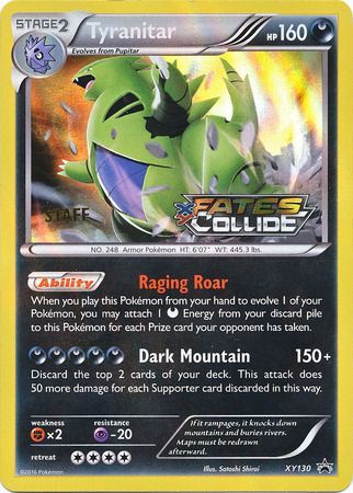 Tyranitar (XY130) (Staff) [XY: Black Star Promos] | Good Games Morley
