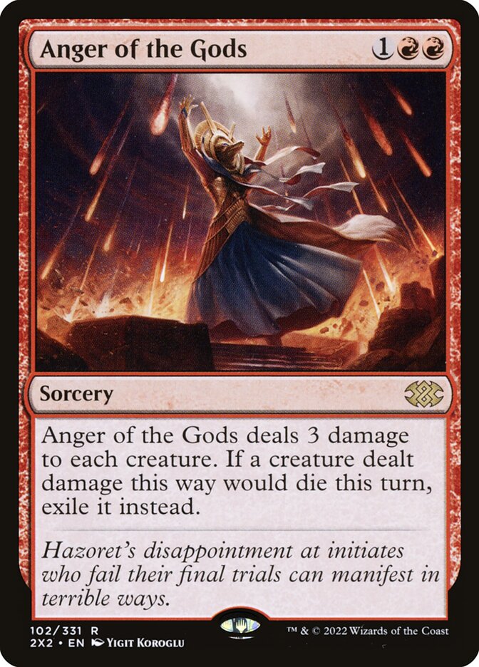 Anger of the Gods 102/331 (Double Masters 2022)  - Foil | Good Games Morley