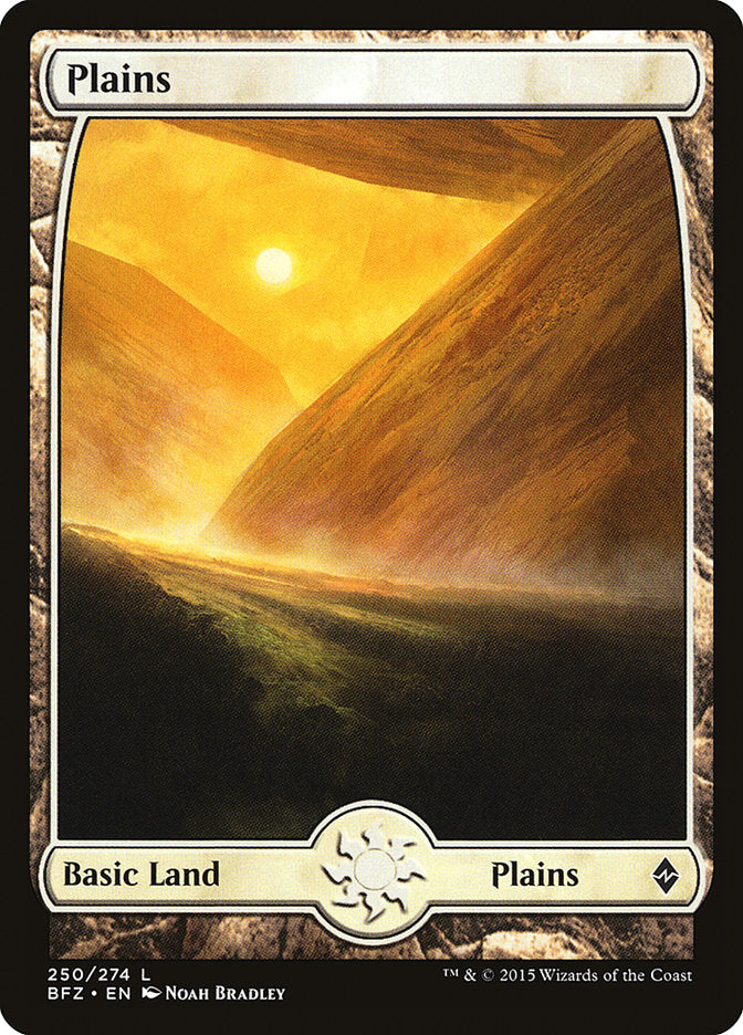 Plains (250) (Full Art) [Battle for Zendikar] | Good Games Morley