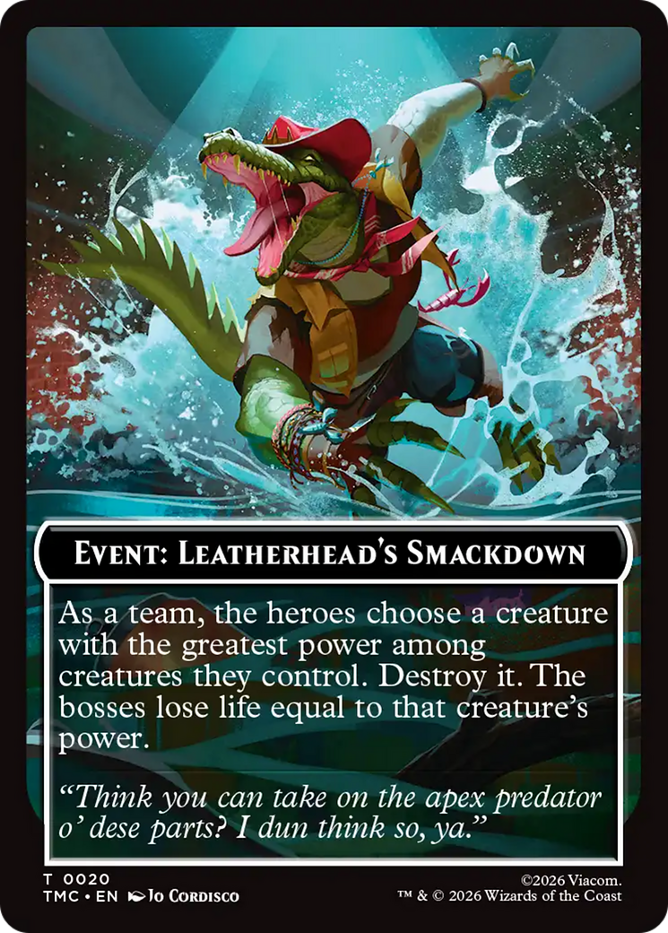 Event: Leatherhead's Smackdown [Teenage Mutant Ninja Turtles Commander Tokens] | Good Games Morley