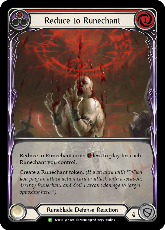 Reduce to Runechant (Red) [LGS038] (Promo)  Rainbow Foil | Good Games Morley