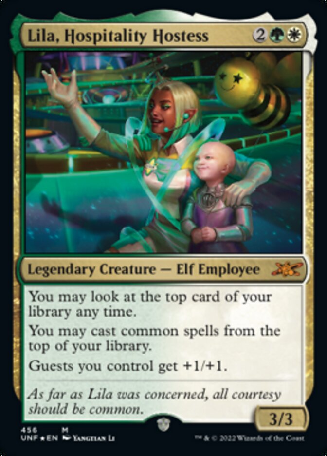 Lila, Hospitality Hostess (Galaxy Foil) [Unfinity] | Good Games Morley