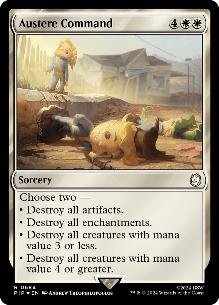 Austere Command (Surge Foil) [Fallout] | Good Games Morley