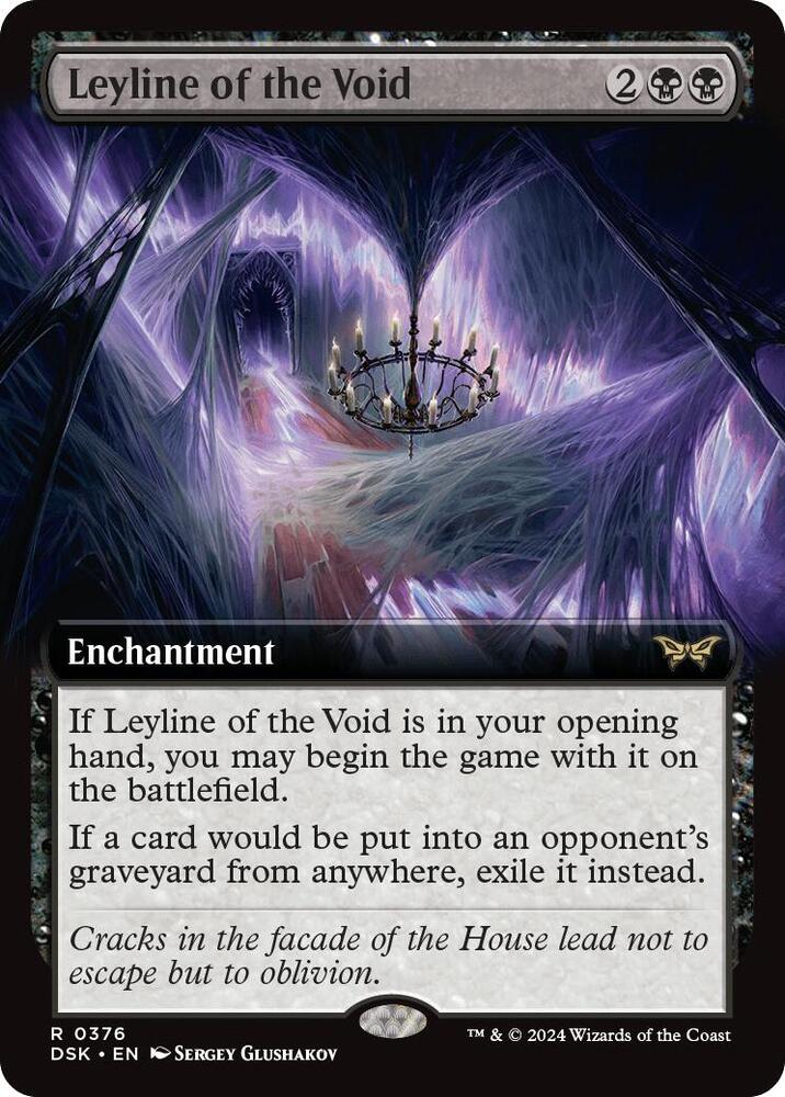Leyline of the Void 376 (Duskmourn: House of Horror)  - Extended Art | Good Games Morley
