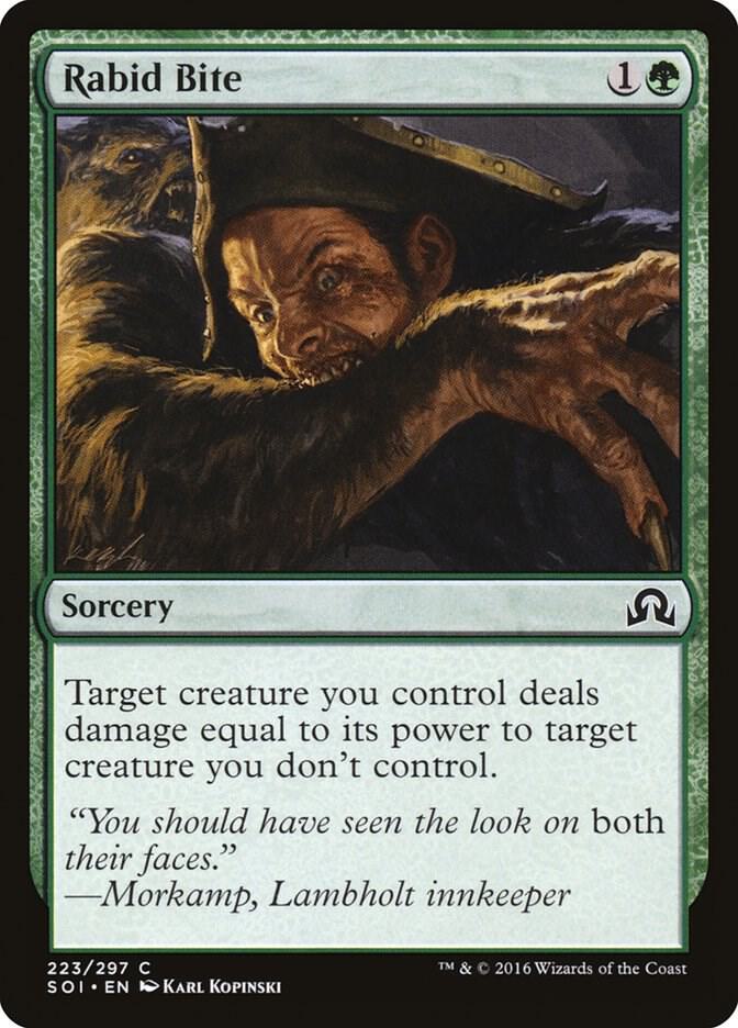 Rabid Bite 223/297 (Shadows over Innistrad)  - Foil | Good Games Morley