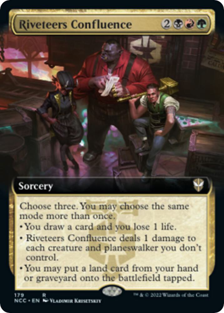 Riveteers Confluence Extended Art 179 (Commander: Streets of New Capenna)  | Good Games Morley