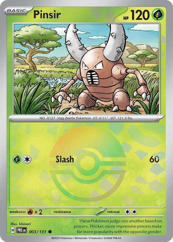 Pinsir 003/131 (SV: Prismatic Evolutions)  - Poke Ball Holofoil | Good Games Morley