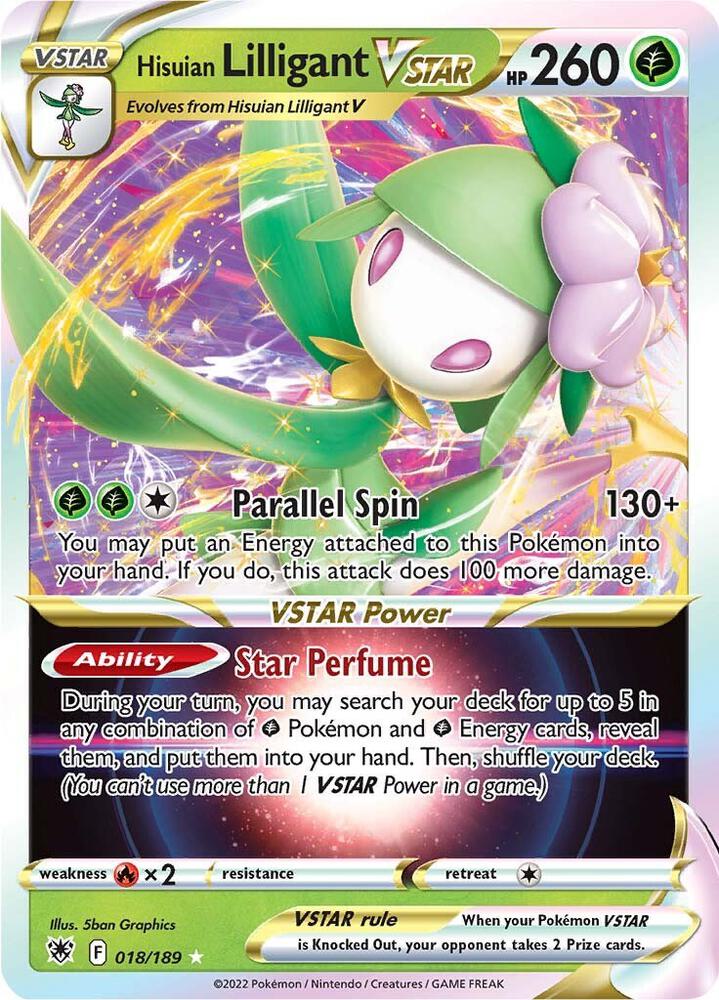 Hisuian Lilligant VSTAR 018/189 (SWSH10: Astral Radiance)  - Holofoil | Good Games Morley