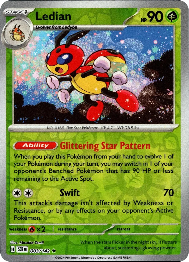 Ledian (003/142) [Scarlet & Violet: Stellar Crown] | Good Games Morley