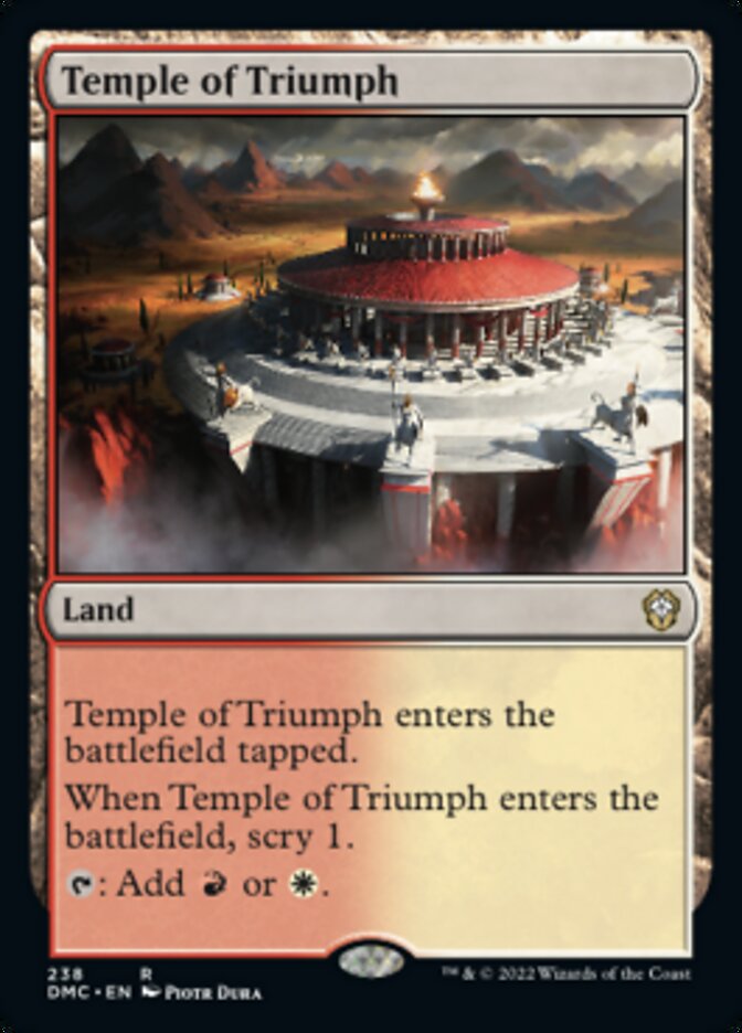 Temple of Triumph [Dominaria United Commander] | Good Games Morley