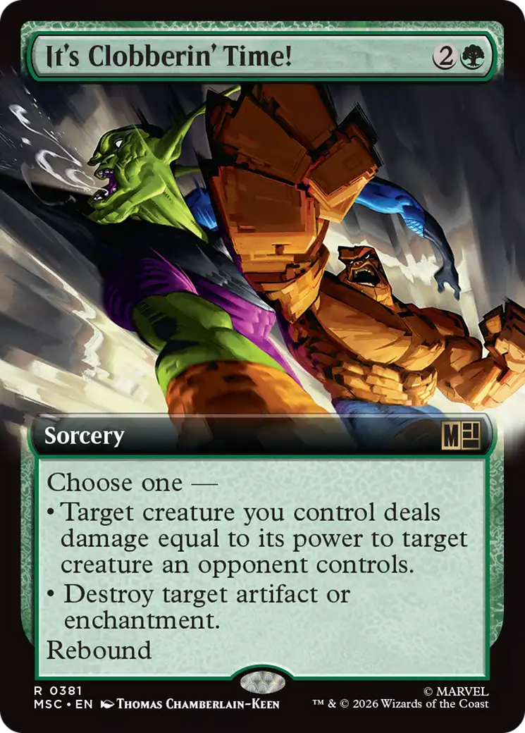 It's Clobberin' Time! (Extended Art) [Marvel Super Heroes Commander] | Good Games Morley
