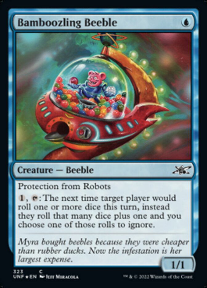 Bamboozling Beeble (Galaxy Foil) [Unfinity] | Good Games Morley