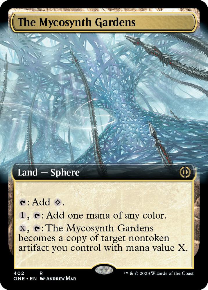 The Mycosynth Gardens 402/271 (Phyrexia: All Will Be One)  - Extended Art | Good Games Morley