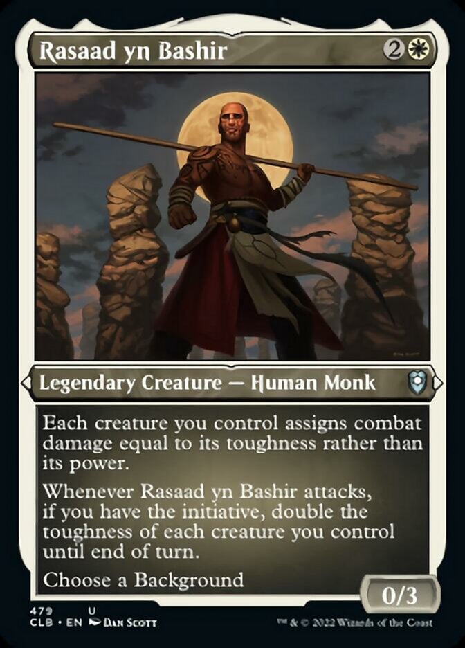 Rasaad yn Bashir (Foil Etched) [Commander Legends: Battle for Baldur's Gate] | Good Games Morley