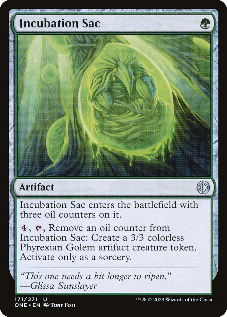 Incubation Sac [Phyrexia: All Will Be One] | Good Games Morley