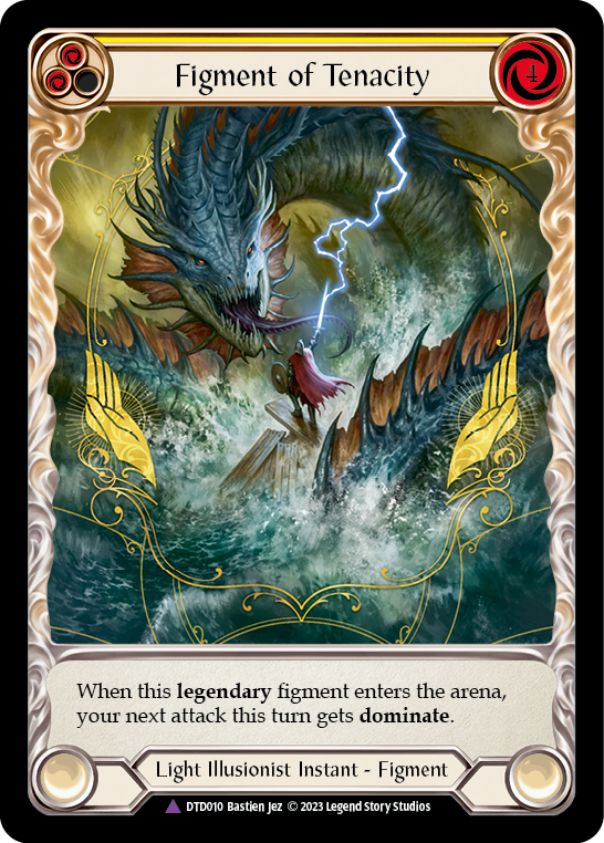 Figment of Tenacity // Metis, Archangel of Tenacity (Marvel) [DTD010] (Dusk Till Dawn)  Cold Foil | Good Games Morley