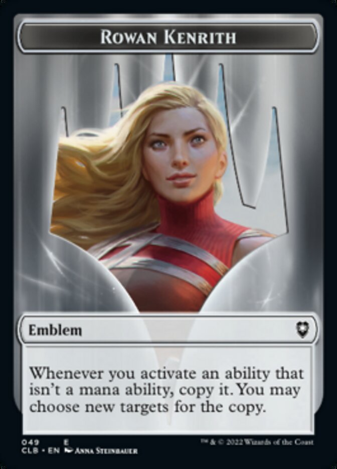 Rowan Kenrith Emblem // Copy Double-Sided Token [Commander Legends: Battle for Baldur's Gate Tokens] | Good Games Morley