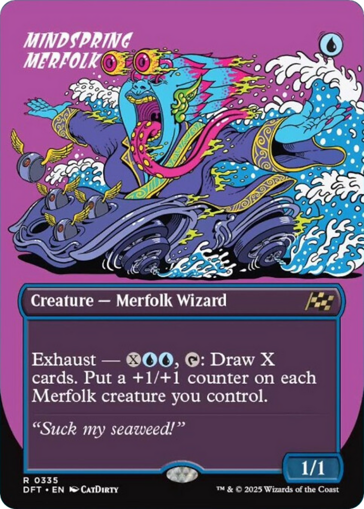 Mindspring Merfolk (Borderless) [Aetherdrift] | Good Games Morley