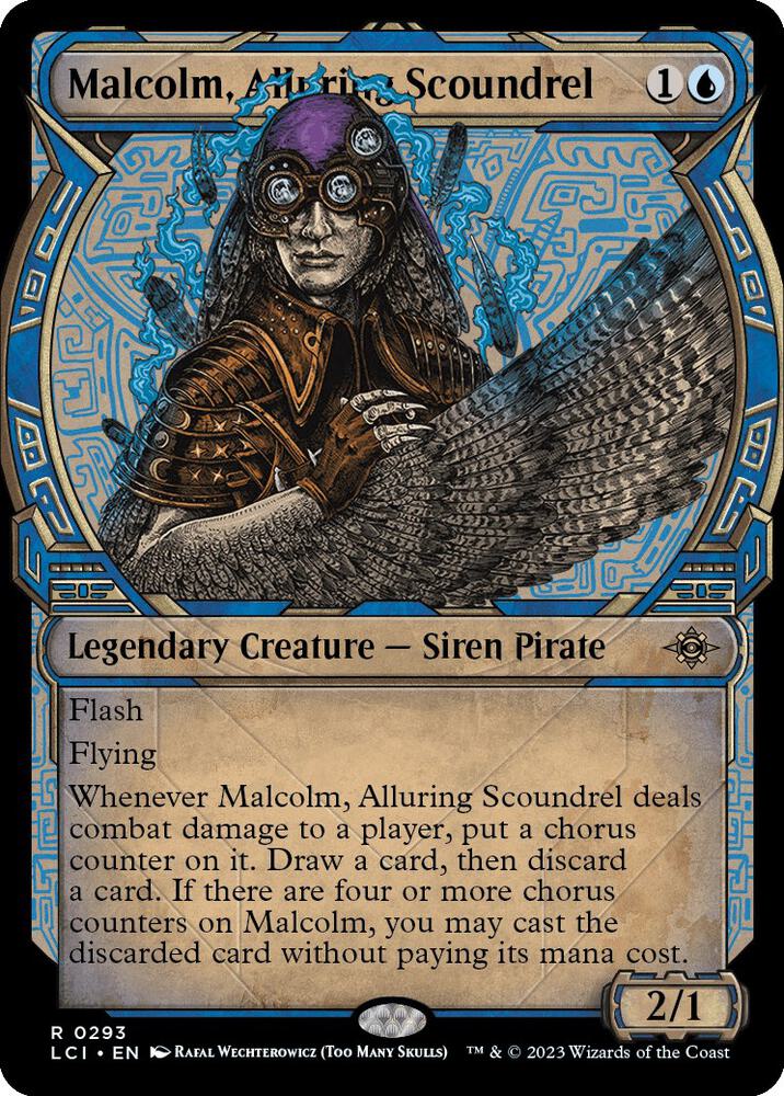 Malcolm, Alluring Scoundrel 293 (The Lost Caverns of Ixalan)  - Showcase Foil | Good Games Morley