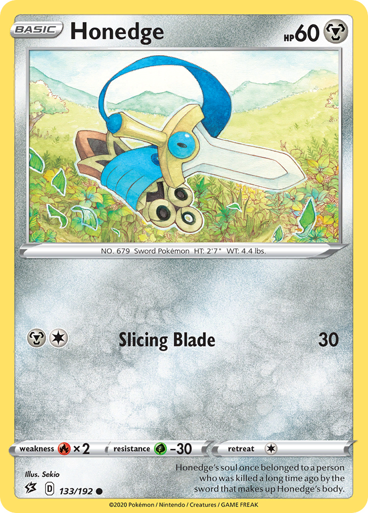 Honedge (133/192) [Sword & Shield: Rebel Clash] | Good Games Morley