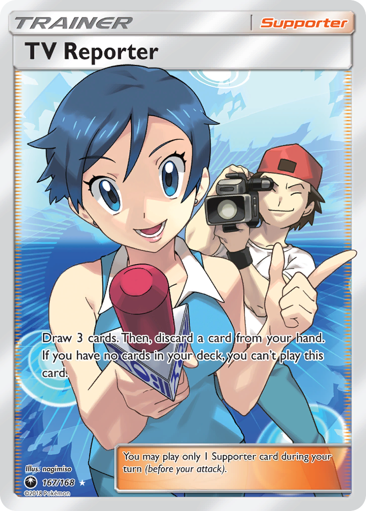 TV Reporter (167/168) [Sun & Moon: Celestial Storm] | Good Games Morley