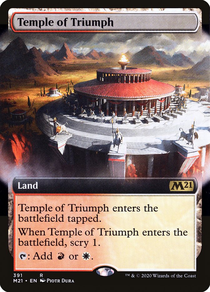 Temple of Triumph (Extended Art) [Core Set 2021] | Good Games Morley