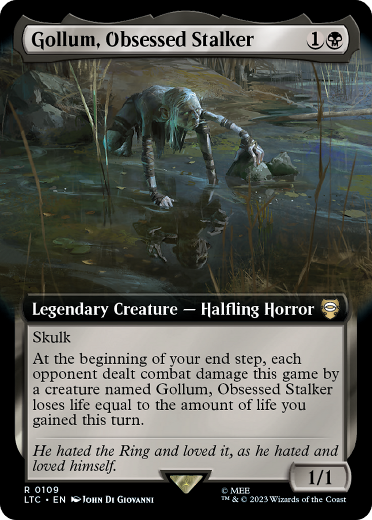 Gollum, Obsessed Stalker (Extended Art) [The Lord of the Rings: Tales of Middle-Earth Commander] | Good Games Morley