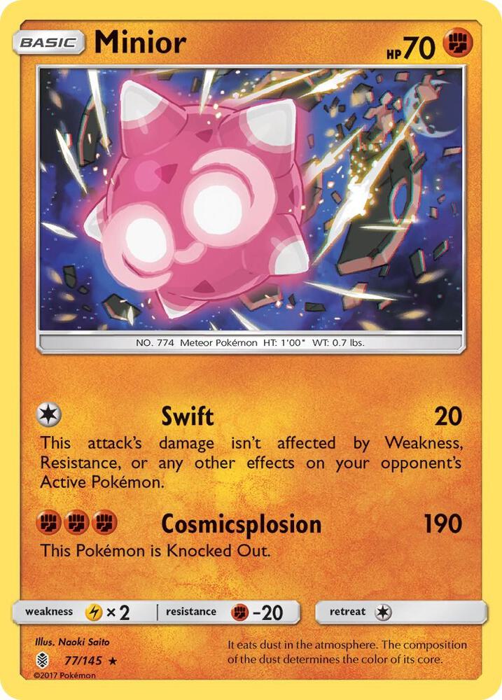 Minior 77/145 (SM - Guardians Rising)  - Holofoil | Good Games Morley