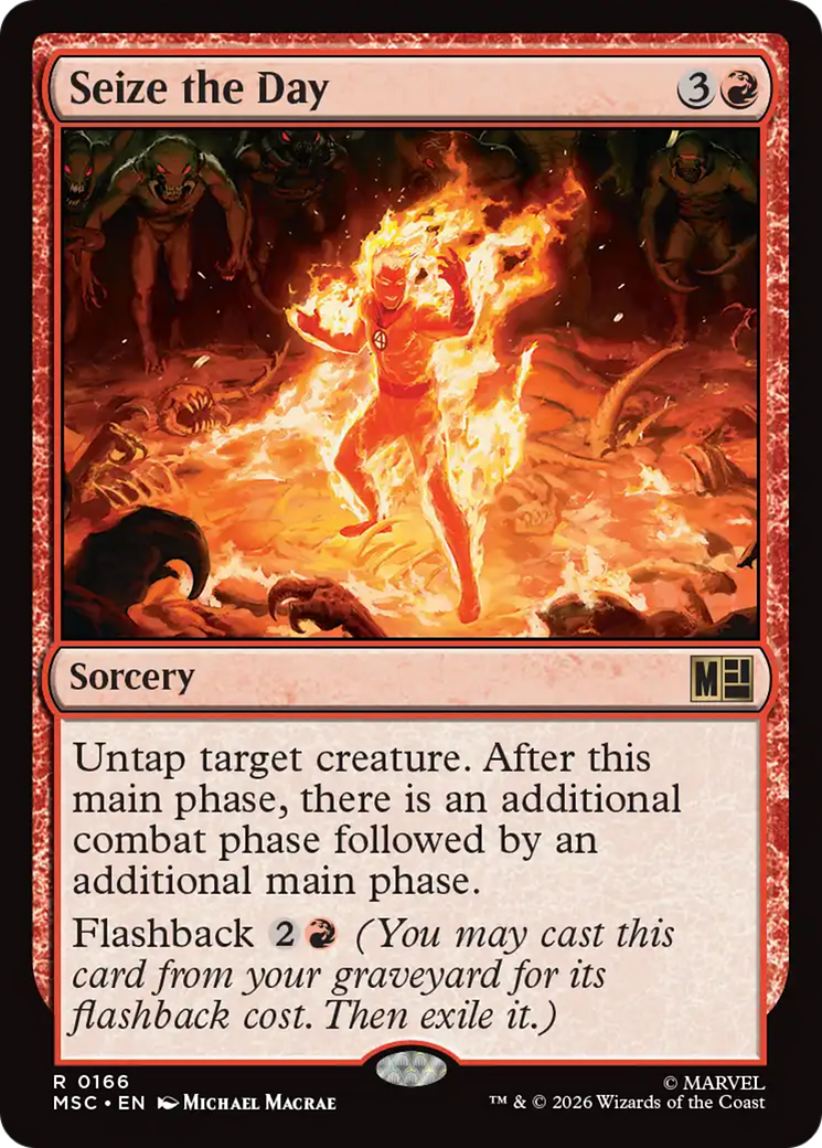 Seize the Day (Surge Foil) [Marvel Super Heroes Commander] | Good Games Morley