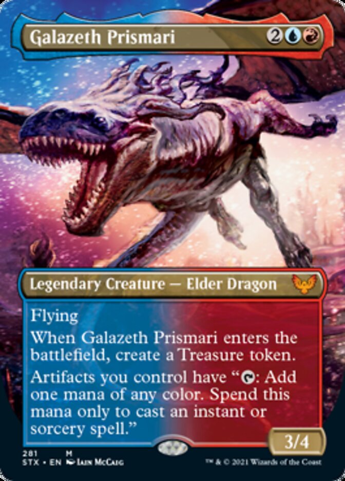 Galazeth Prismari (Borderless Alternate Art) [Strixhaven: School of Mages] | Good Games Morley