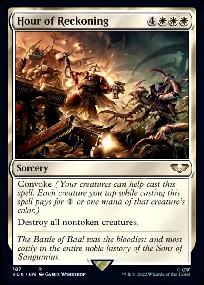 Hour of Reckoning (Surge Foil) [Warhammer 40,000] | Good Games Morley