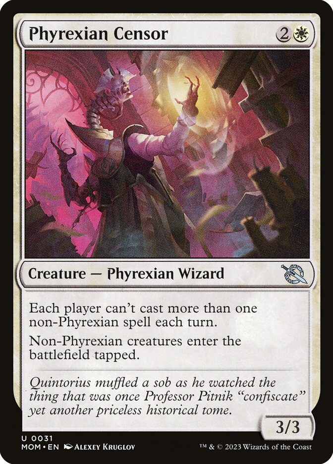 Phyrexian Censor 31/291 (March of the Machine)  - Foil | Good Games Morley