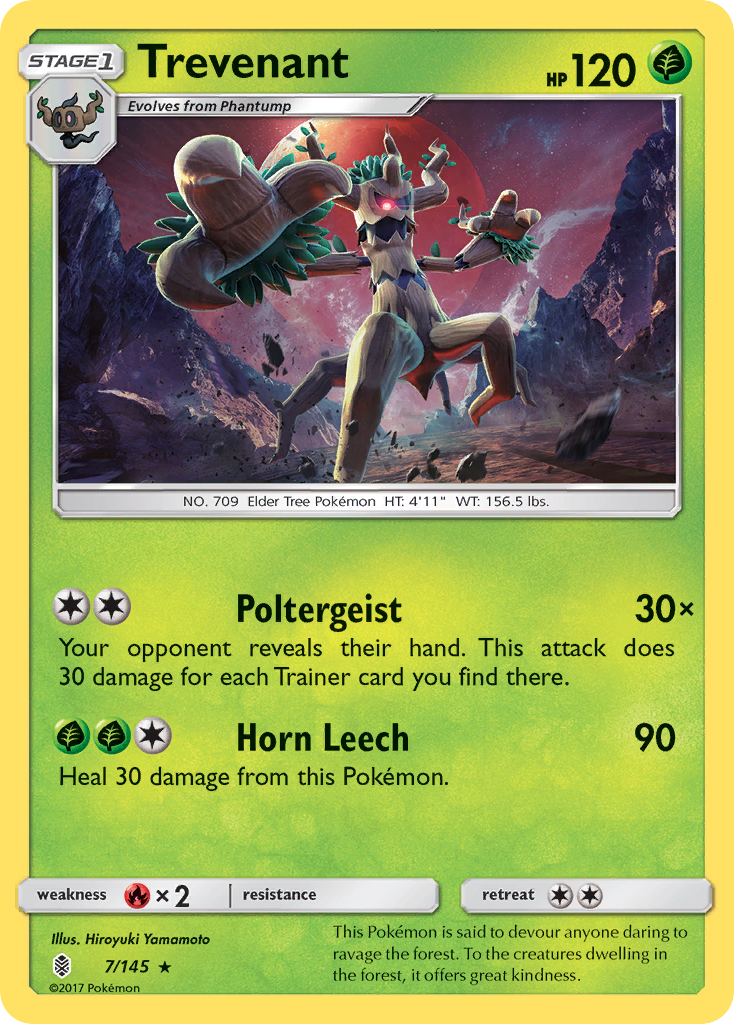 Trevenant (7/145) [Sun & Moon: Guardians Rising] | Good Games Morley