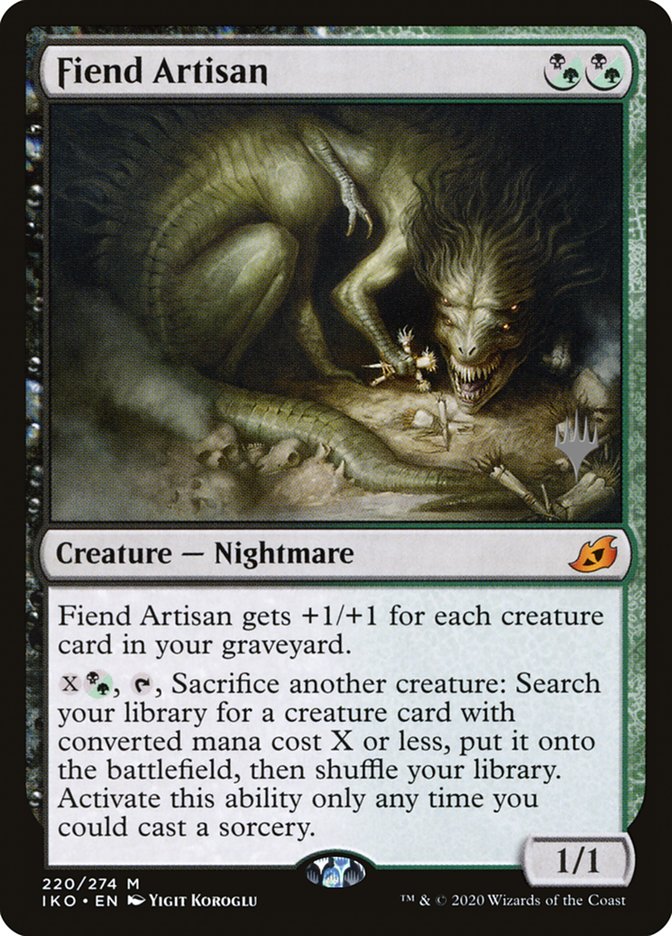 Fiend Artisan (Promo Pack) [Ikoria: Lair of Behemoths Promos] | Good Games Morley