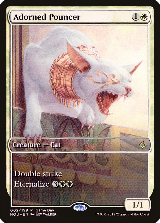 Adorned Pouncer (Game Day) (Full Art) [Hour of Devastation Promos] | Good Games Morley