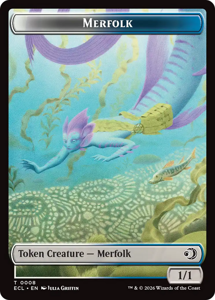 Shapeshifter // Merfolk Double-Sided Token [Lorwyn Eclipsed Tokens] | Good Games Morley