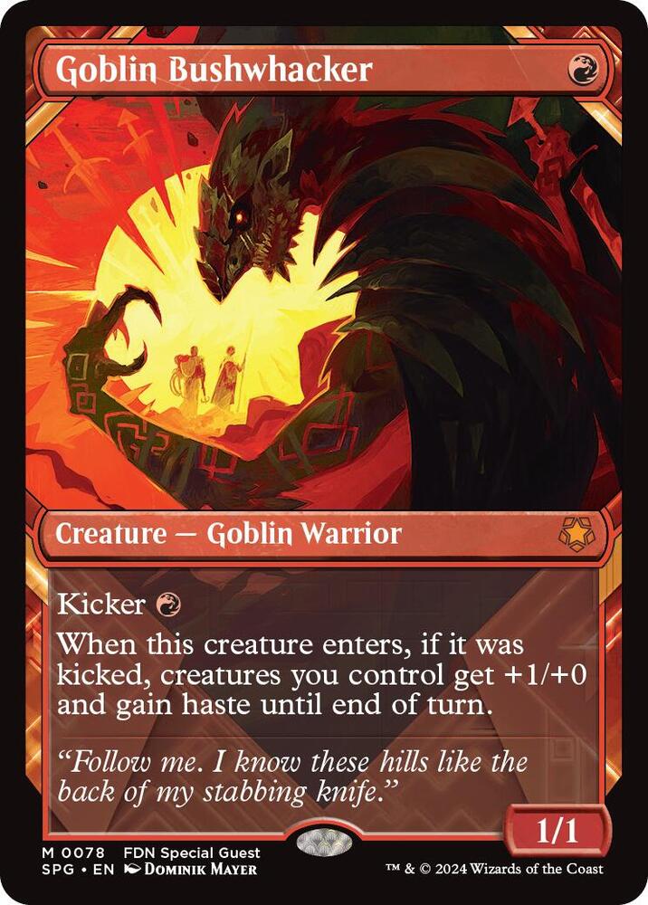 Goblin Bushwhacker 78/0 (Special Guests)  - Showcase Foil | Good Games Morley