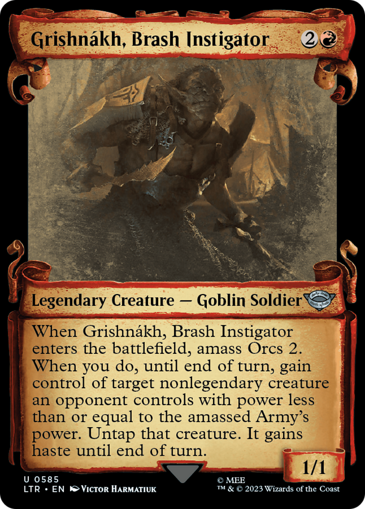 Grishnakh, Brash Instigator [The Lord of the Rings: Tales of Middle-Earth Showcase Scrolls] | Good Games Morley
