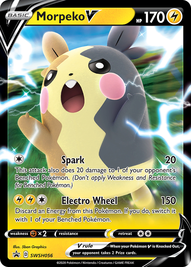 Morpeko V (SWSH056) [Sword & Shield: Black Star Promos] | Good Games Morley