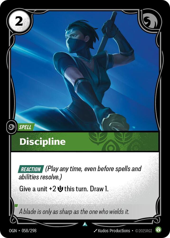 Discipline 058/298 (Origins)  | Good Games Morley