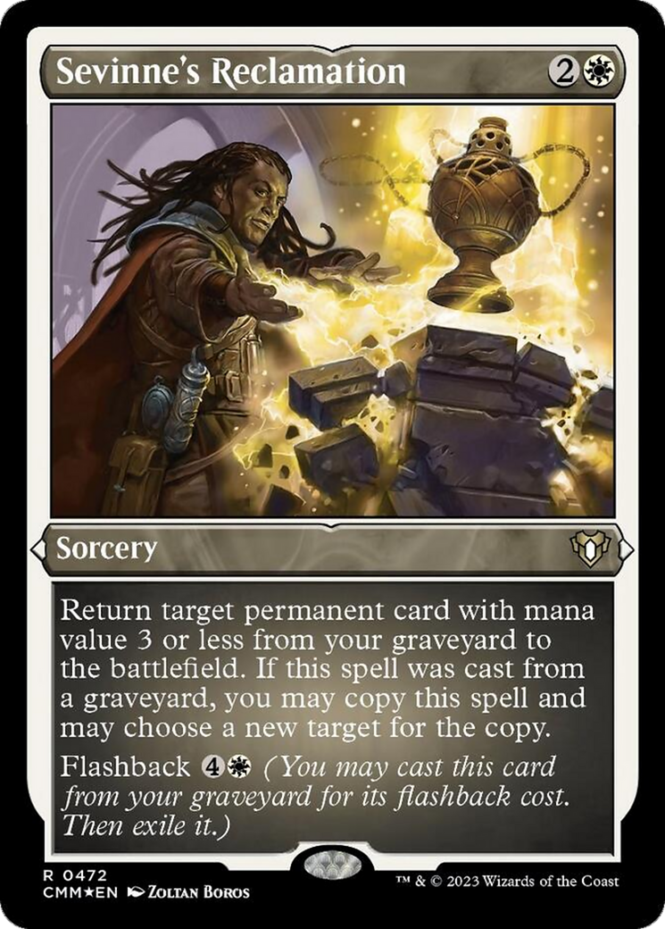 Sevinne's Reclamation (Foil Etched) [Commander Masters] | Good Games Morley