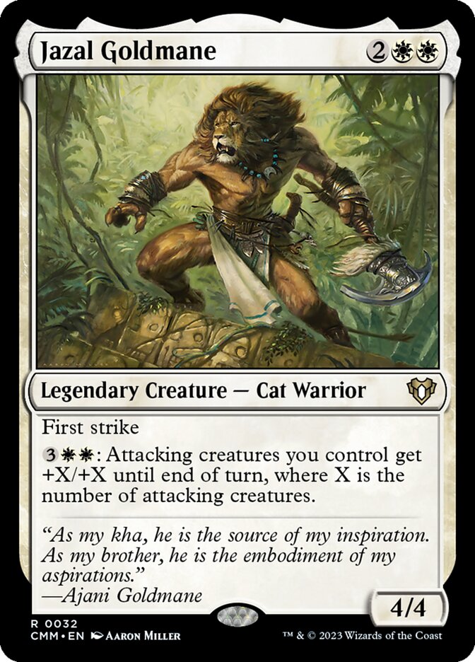 Jazal Goldmane 32/451 (Commander Masters)  | Good Games Morley