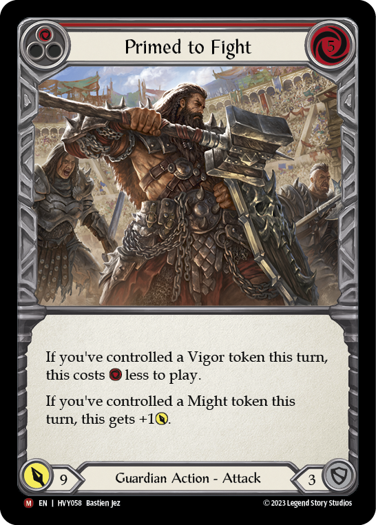 Primed to Fight [HVY058] (Heavy Hitters)  Rainbow Foil | Good Games Morley