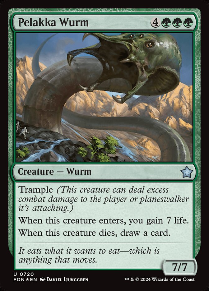 Pelakka Wurm 720 (Foundations)  - Foil | Good Games Morley