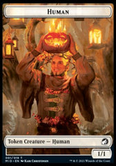 Human // Wrenn and Seven Emblem Double-Sided Token [Innistrad: Midnight Hunt Tokens] | Good Games Morley