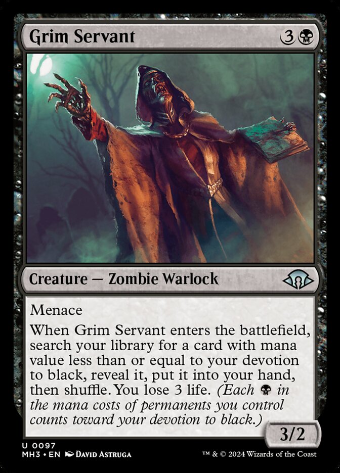 Grim Servant 97/319 (Modern Horizons 3)  - Foil | Good Games Morley