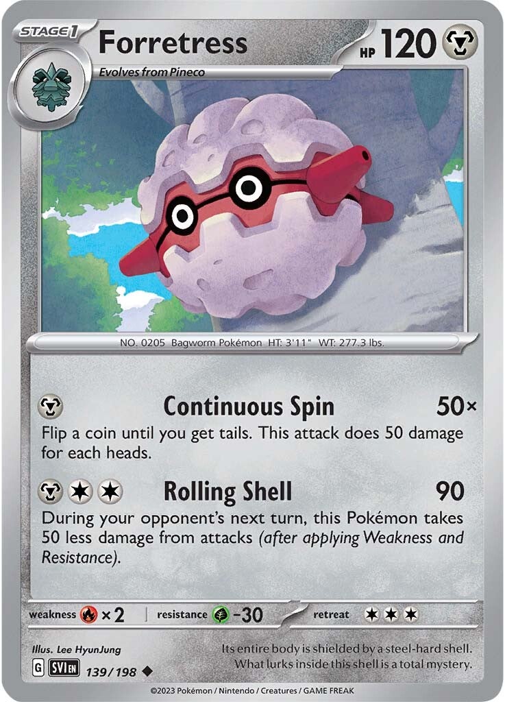 Forretress (139/198) [Scarlet & Violet: Base Set] | Good Games Morley