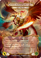 Figment of Ravages // Sekem, Archangel of Ravages (Marvel) [DTD008] (Dusk Till Dawn)  Cold Foil | Good Games Morley