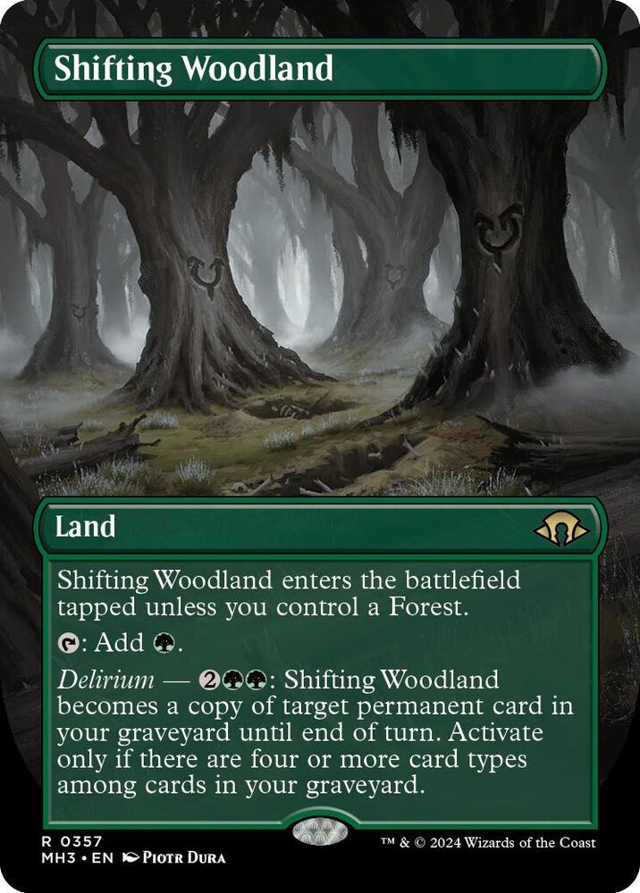 Shifting Woodland 357/319 (Modern Horizons 3)  - Borderless | Good Games Morley