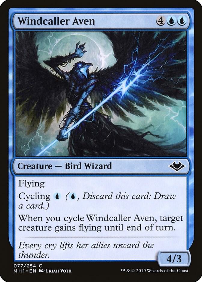 Windcaller Aven 77 (Modern Horizons)  - Foil | Good Games Morley
